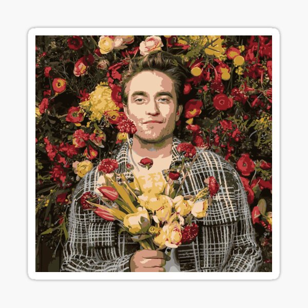 Item preview, Robert Pattinson & Flowers designed and sold by melihkilic.