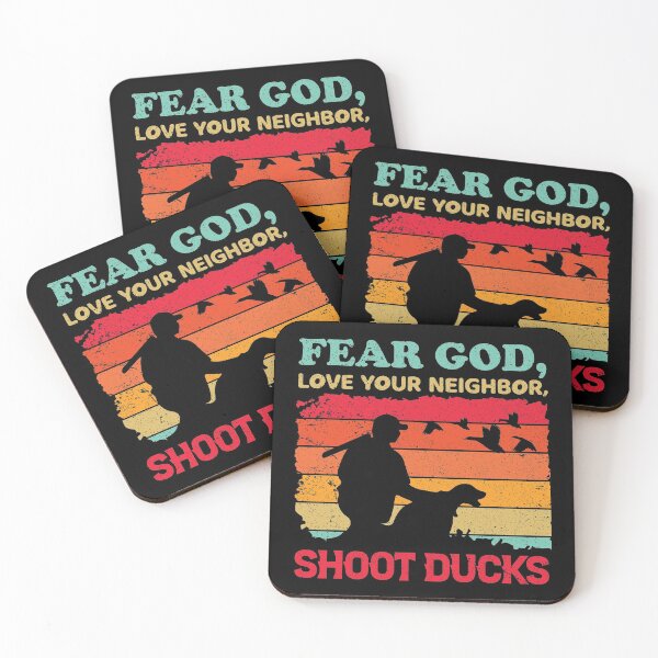 Item preview, Fear God, love your neighbor, shoot ducks designed and sold by crazy merchs.