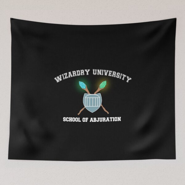 Item preview, Wizardry University - School of Abjuration white for black/dark background designed and sold by Deromilly.