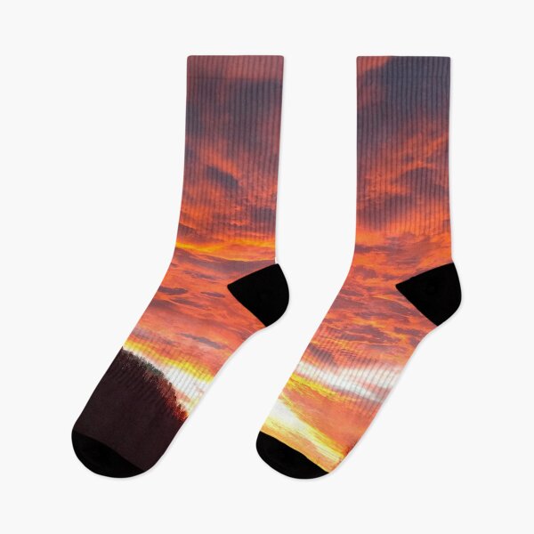 Item preview, Warm Pastel Sunrise with Immense Oranges and Yellows illuminating the Clouds in the Morning Sky designed and sold by PrettyLittlePic.