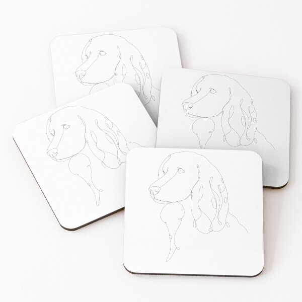 Item preview, Spaniel . Single Line Drawing designed and sold by primapixie.