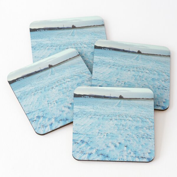 Item preview, Snow Field at Dusk - Piliscsev, Hungary designed and sold by Istvan Ocztos.