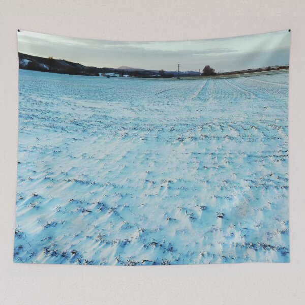 Item preview, Snow Field at Dusk - Piliscsev, Hungary designed and sold by Istvan Ocztos.
