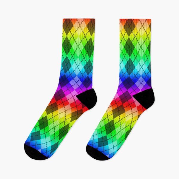Item preview, Rainbow Argyle   designed and sold by Sharon Schwalbe.