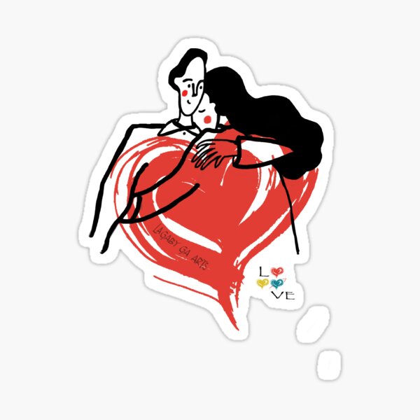 Huge of love Sticker