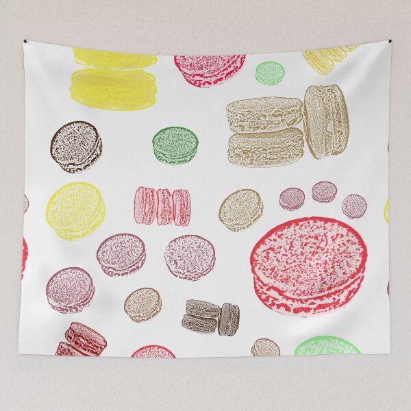 Item preview, Drawn Rainbow French Macarons - gift for every pastry lover designed and sold by hyggekrog.