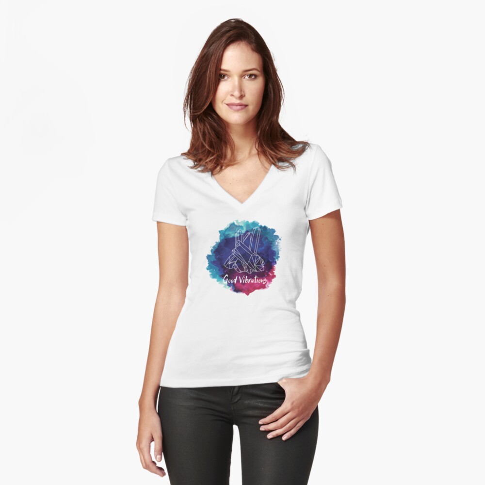 Item preview, Fitted V-Neck T-Shirt designed and sold by KatySouders.