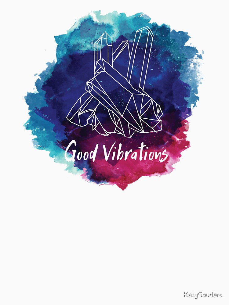 Thumbnail 7 of 7, Classic T-Shirt, Good Vibrations designed and sold by KatySouders.