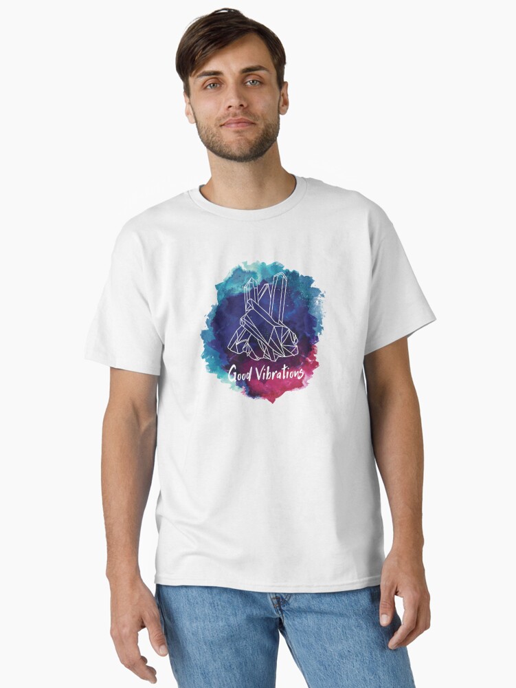Thumbnail 1 of 7, Classic T-Shirt, Good Vibrations designed and sold by KatySouders.