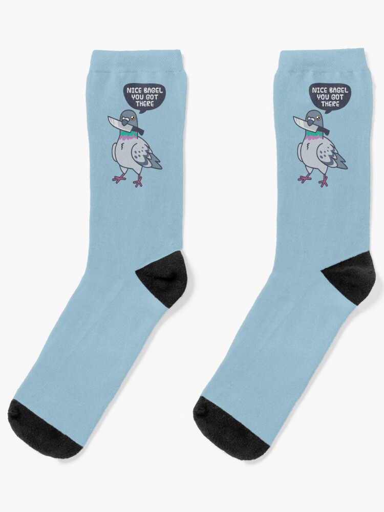 Thumbnail 1 of 5, Socks, Cute Pigeon With A Knife designed and sold by ElectricFangs.