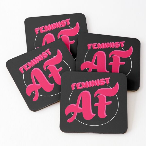 Item preview, Feminist AF Cute Cool Girl Power Girly Neon Logo designed and sold by sillyquestions.