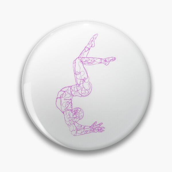 Item preview, Copy of Contour Line Yoga-Crown Chakra Handstand pose designed and sold by FranksArtWorld.