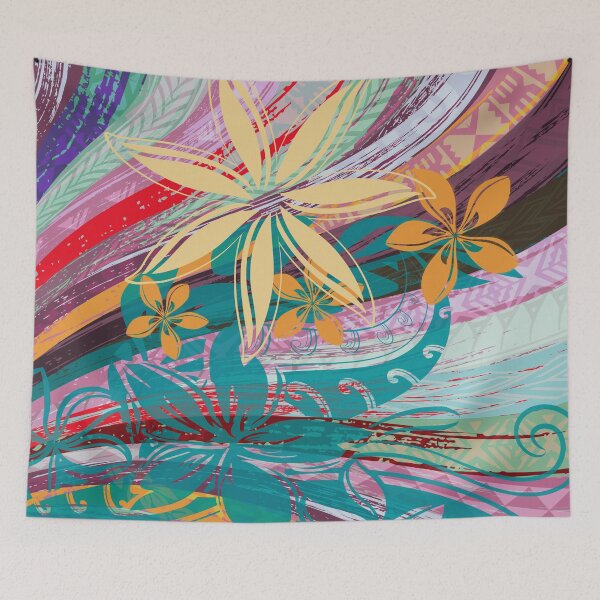 Item preview, Polynesian Hint Of Tribal Grunge  designed and sold by sunnthreads.