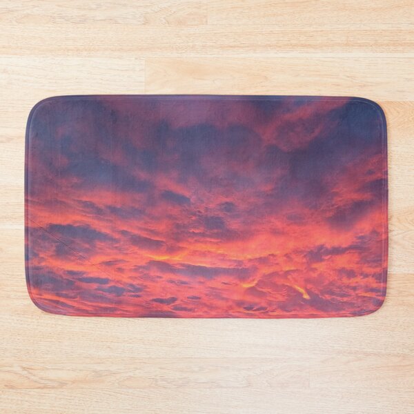 Item preview, Orangey Pink Cool Pastel Sunrise illuminating the Clouds in the Morning Sky designed and sold by PrettyLittlePic.