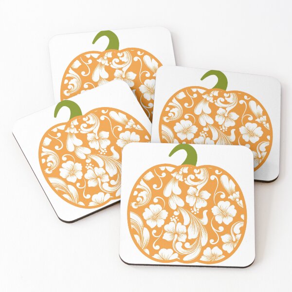 Item preview, PUMPKIN WITH FLOWER PATTERNS, HALLOWEEN AND FALL DESIGN designed and sold by AllTogether.