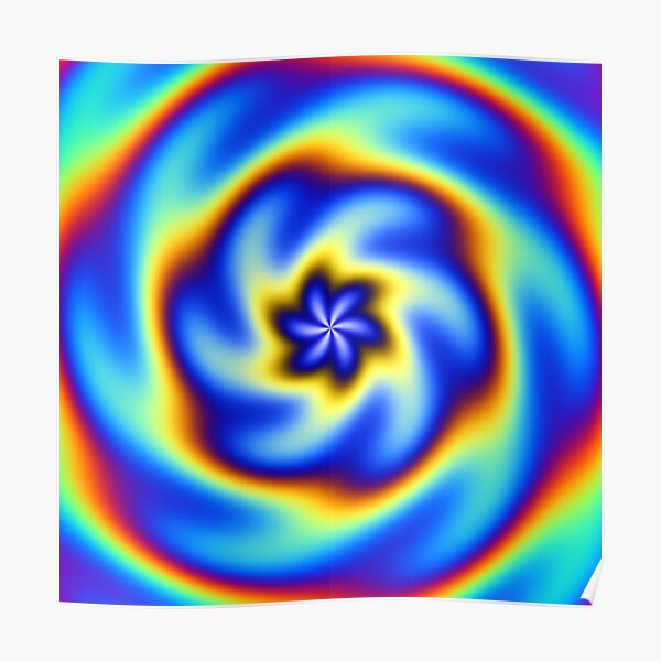 Blue Petal Poster