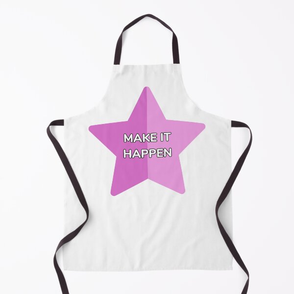 Item preview, MAKE IT HAPPEN pink star designed and sold by Inspirationmotivation.