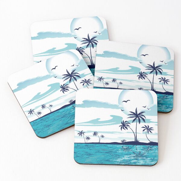 Item preview, Blue skies and tropical palm trees designed and sold by azomiross.