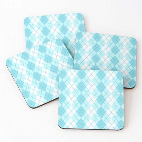 Item preview, Ocean Turquoise Blue Argyle designed and sold by Sharon Schwalbe.