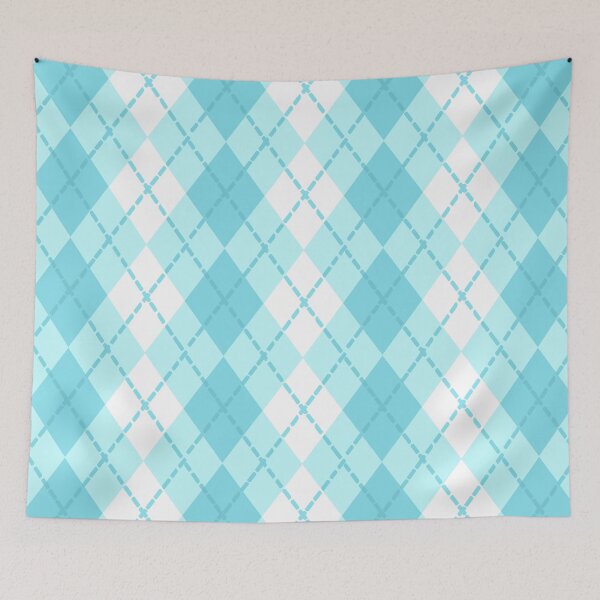 Item preview, Ocean Turquoise Blue Argyle designed and sold by Sharon Schwalbe.