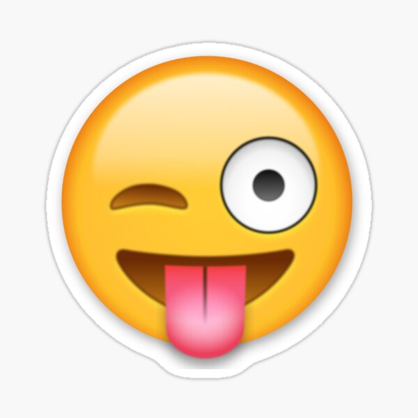 Lengua Emoji Pegatina