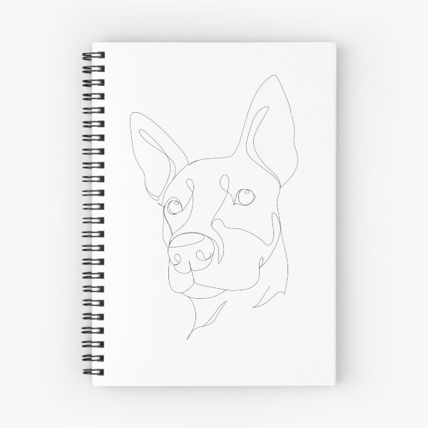 Aperçu de l'œuvre Kelpie. Dessin de ligne unique créée et vendue par primapixie.