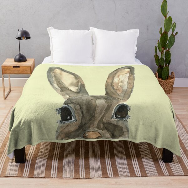 Item preview, Cute Brown Rabbit - Watercolor Painting designed and sold by WatercolorStore.
