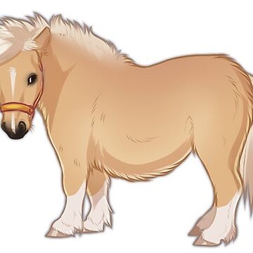 Artwork thumbnail, Palomino mini-pony sticker by Noebelle
