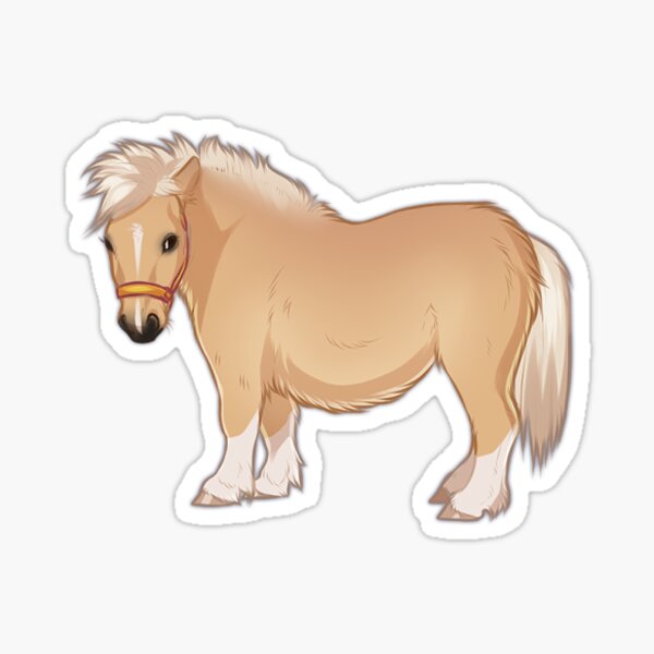 Autocollant mini-poney Palomino Sticker