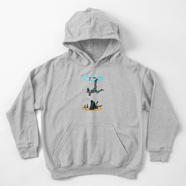 bioshock infinite x portal Kids Pullover Hoodie