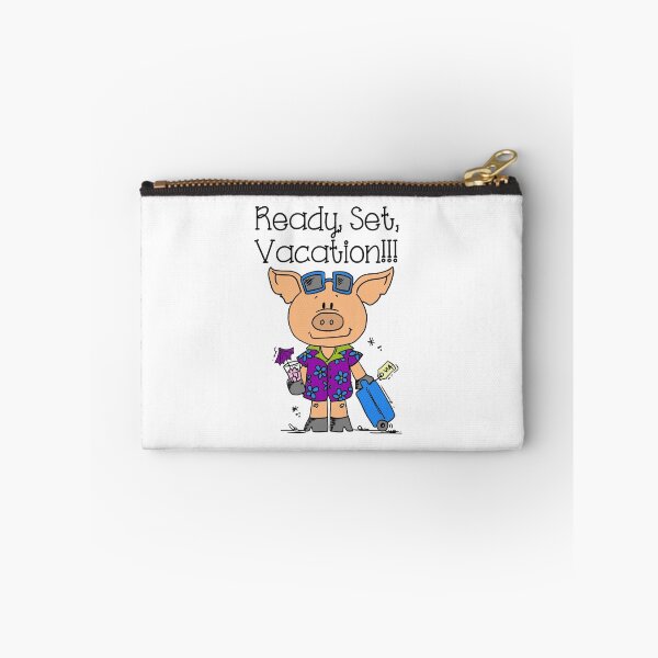Item preview, Funny Pig Ready Set Vacation designed and sold by peacockcards.