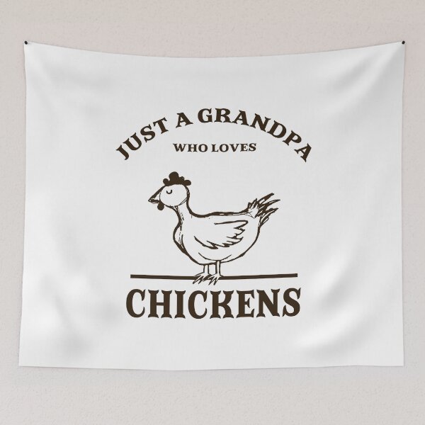 Item preview, Just a grandpa who loves chickens brown designed and sold by Between Clouds.