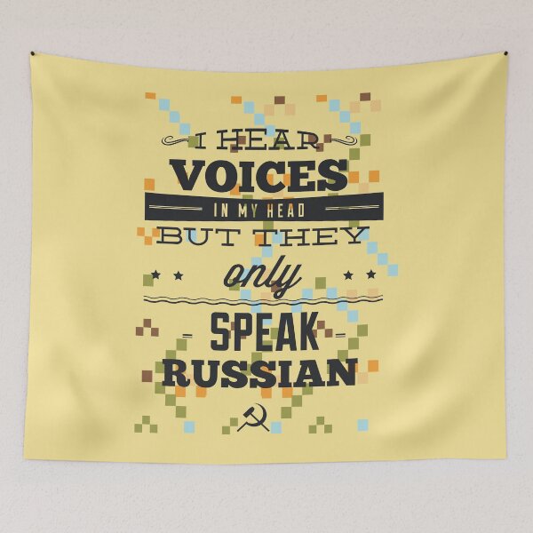 Item preview, I hear voices in my head by they only speak Russian designed and sold by thepetcellar.