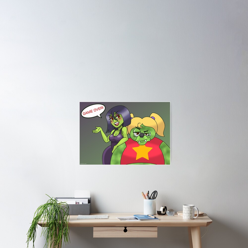 Game Over Poster By Teddybear 93 Redbubble