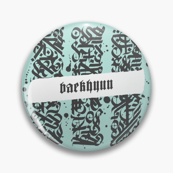 Item preview, baekhyun Calligraphy Texture designed and sold by arorar.