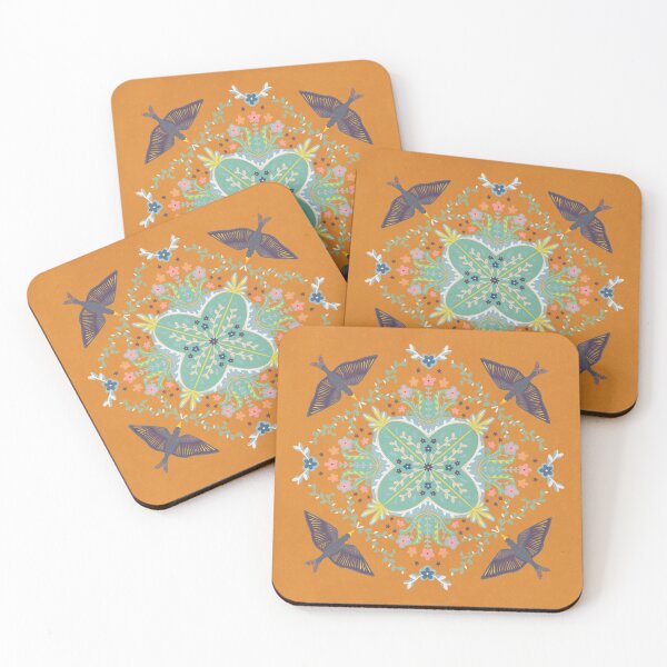 Item preview, Orange Birds, 2020, by Kayla Kinsella Meier designed and sold by KKMart23.