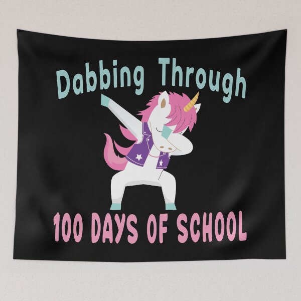 Item preview, Dabbing Unicorn 100 Days of School Student Kids. designed and sold by MAXXEXCHANGE.