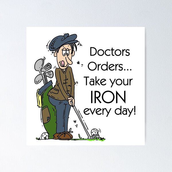 Item preview, Funny Golfing Iron Every Day designed and sold by peacockcards.
