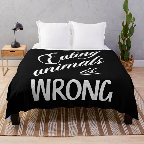 Item preview, Eating animals is wrong - For vegan and vegetarian friendly designed and sold by LookFrog.