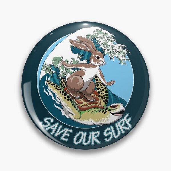 Item preview, Surfing Animals - Save our surf designed and sold by TMBTM.