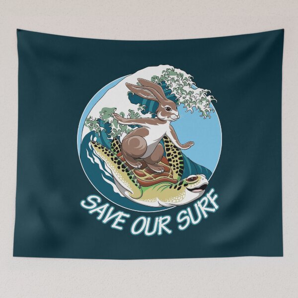 Item preview, Surfing Animals - Save our surf designed and sold by TMBTM.