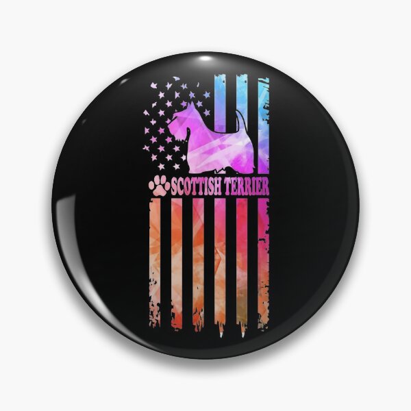 Item preview, Scottish Terrier Dog Watercolor American Flag Gifts designed and sold by SEANPARKERAU.