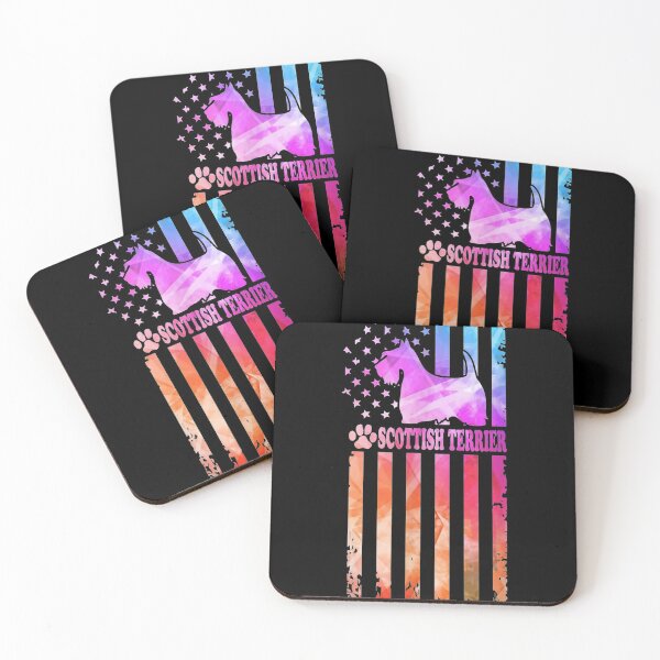 Item preview, Scottish Terrier Dog Watercolor American Flag Gifts designed and sold by SEANPARKERAU.
