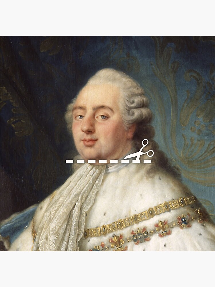 Cut Here - Louis XVI by KatieBuggDesign