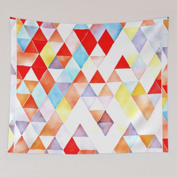 Item preview,  Beautiful colorful triangle design backpack designed and sold by Style2Vie.