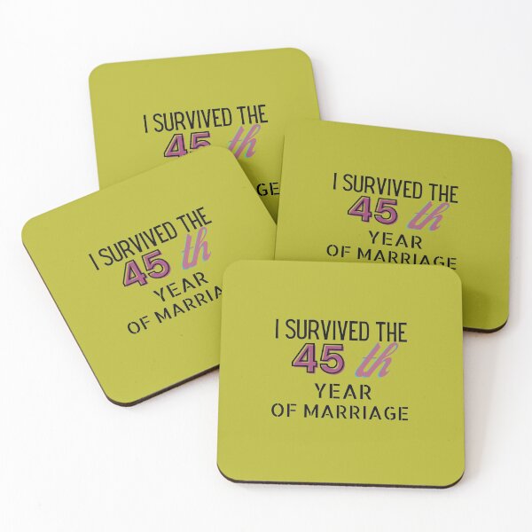 Aperçu de l'œuvre  J'ai survécu à la 45e année de mariage créée et vendue par Dioryy.