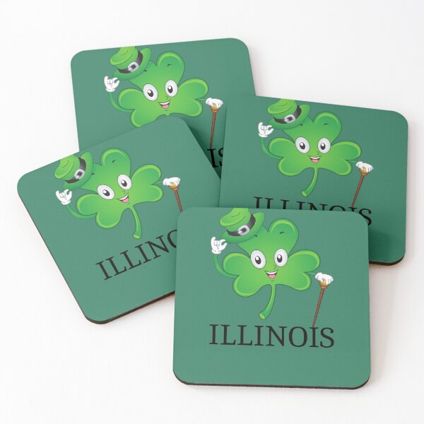 Item preview, St Patrick's  Irish Shamrock ILLINOIS, Irish Gift for Wife designed and sold by TrueFit Essentials.