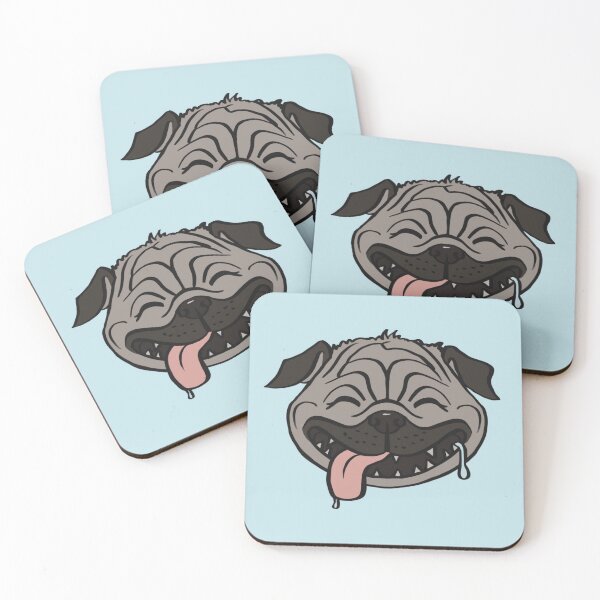 Item preview, Happy pug designed and sold by maloukipperart.