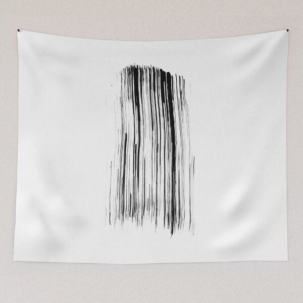 Item preview, Minimalist black abstract painting. Black streaks. designed and sold by PandaAvenue.