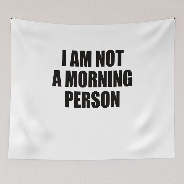 Item preview, I AM NOT MORNING PERSON designed and sold by Montrepeneuer.